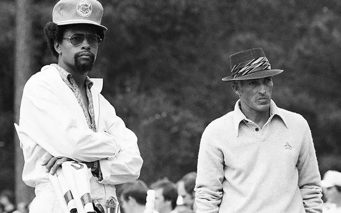 Chi-Chi Rodríguez and his caddie Carl Howard